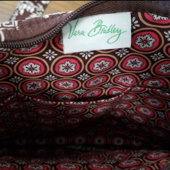 Vera Bradley brown and pink hipster crossbody bag - Picture 6 of 8